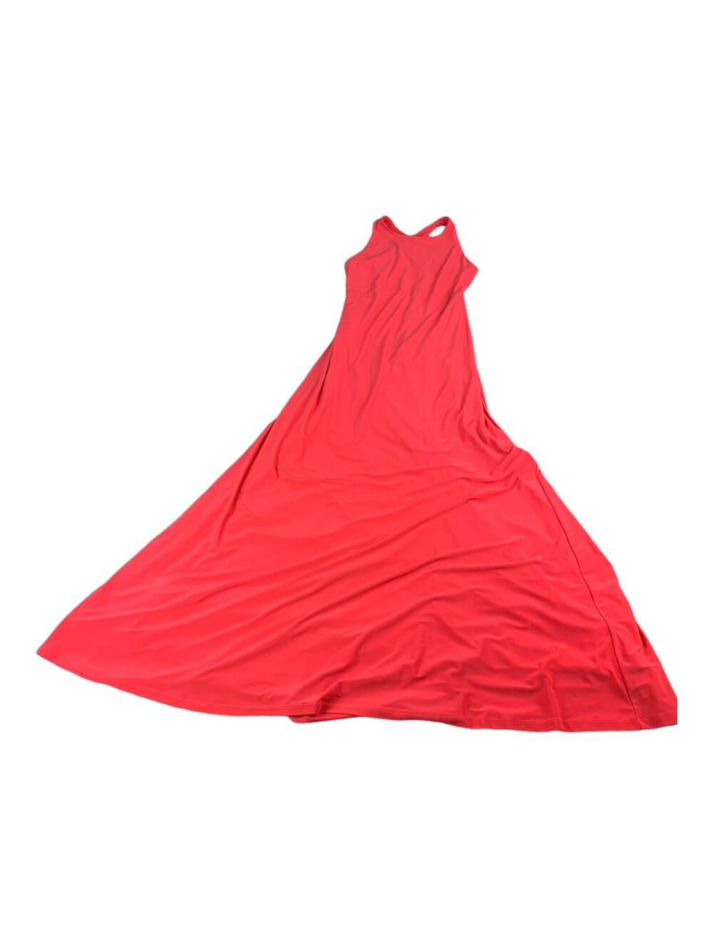 Isaac Mizrahi Racerback Maxi Slip Dress in Watermelon Red Women's Size 2 NEW